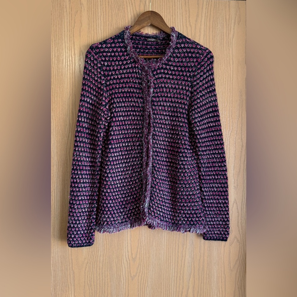 J. McLaughlin | Women’s Medium | Cranberry Cardigan Sweater Wool Blend